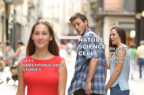 adventuresinchemistry:Your meme based reminder that Nature and Science have retraction rates of near