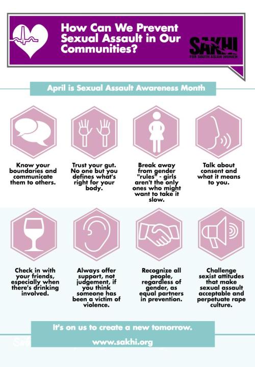 April is Sexual Assault Awareness Month. Check out some of our ways to prevent violence in our 