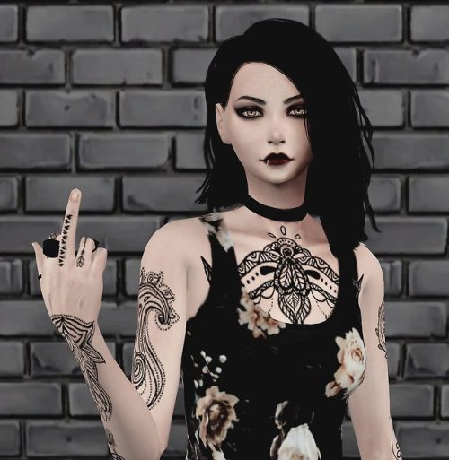 hitohari-sims: STYLE 02 Hair @simpliciaty-cc Eyes @magic-bot Eyebrow @pralinesims Eye shadow @ephiny