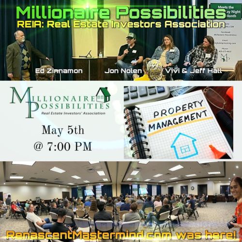 MPREIA Millionaire Possibilities
Self-manage Your Rentals Properties with Jon Nolen and Jeff & Vivi Hall
Ideas on how to start, improve, or just tweak managing your own properties.
Learn more about:
• Collections
• Accounting
• Leasing
• Marketing
•...