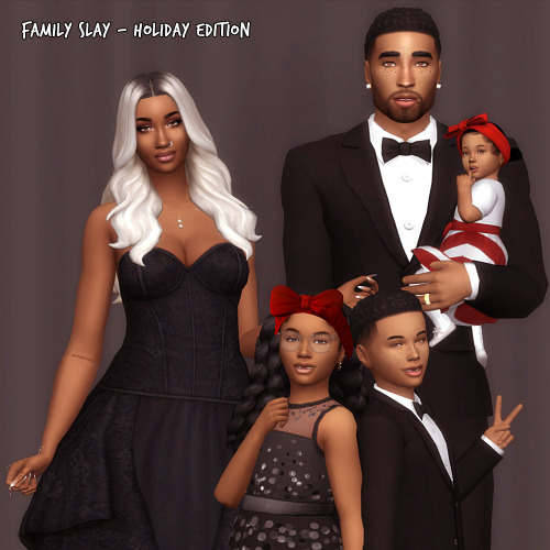 ladybugsimblr:iambkay happy holidays from my fam to yours! quinton, bailey, lyric, legend, and rebi 