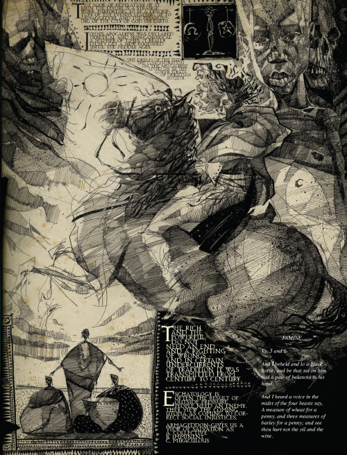 goostor:  Four Horsemen from Signal To Noise by Neil Gaiman, Dave McKean