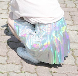 Hologram tennis skirt