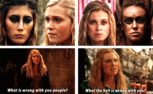 fffreckles:  Clarke/Lexa/Anya Parallels 