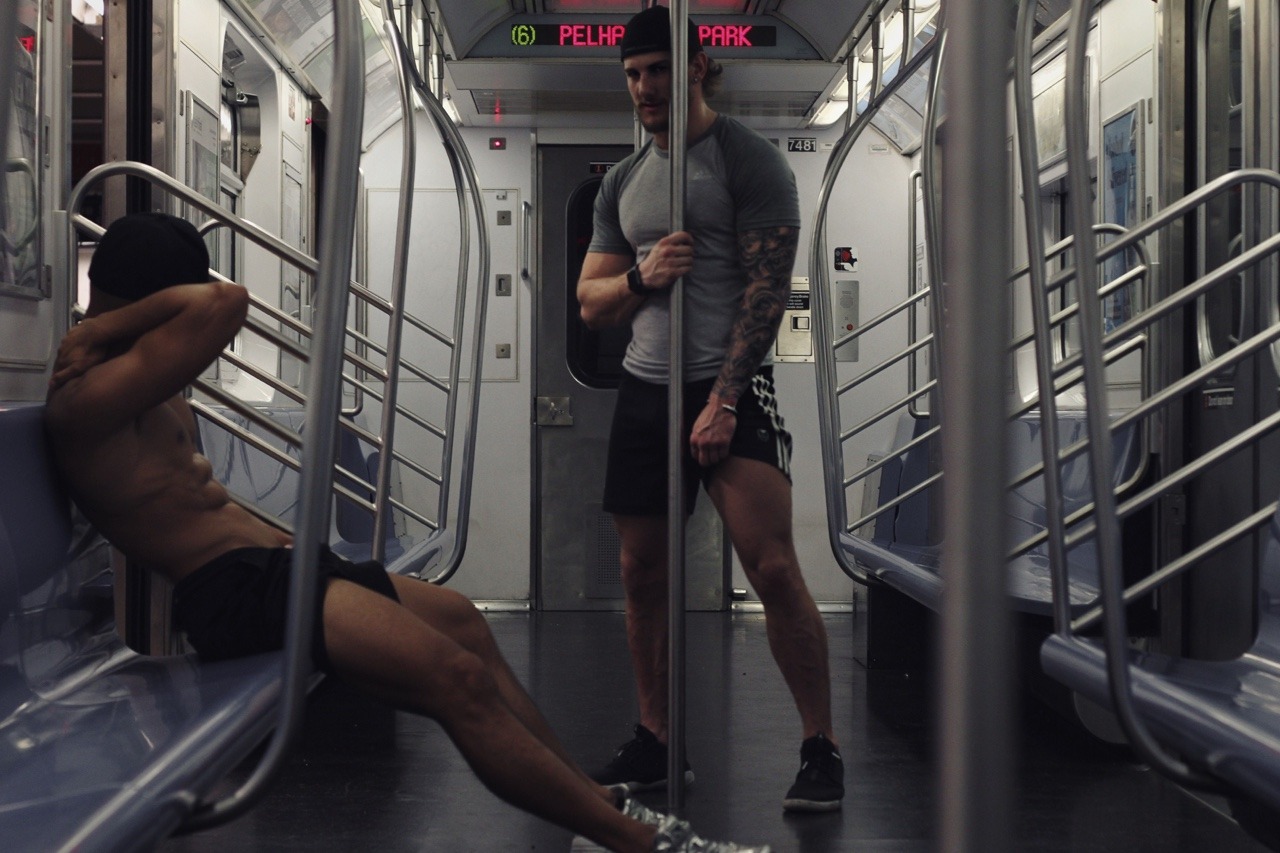 nanukjf:  Late night 6 train Sweaty No one is watching   story by nanukjf  w/ swiles89