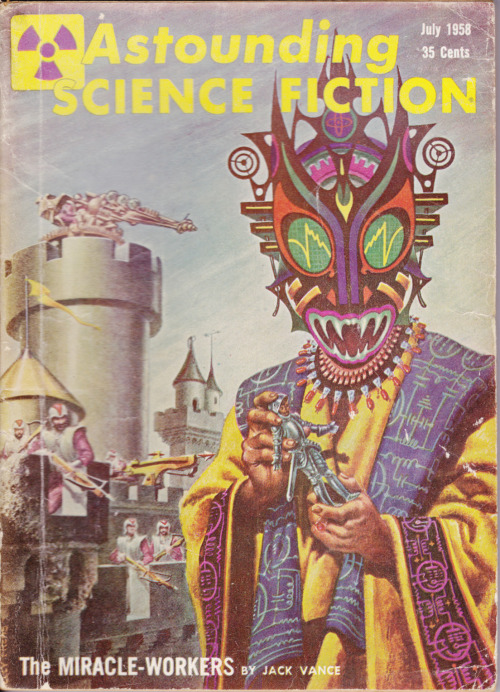 Astounding Science Fiction, July 1958.  Cover: Kelly Freas.