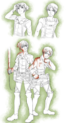 myoddshapes:  My take on Eren and Armin in
