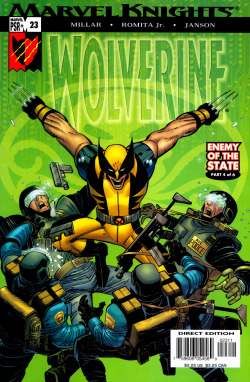 gnarlycovers:  Wolverine #23 (Marvel Comics - February 2005)Illustrators: John Romita Jr. (Pencils) &amp; Klaus Janson (Inks)