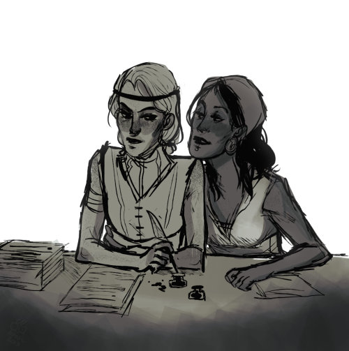 spicyshimmy:ghouley:succulentthighs said: /scream/ Aveline and Isabela being the best of b