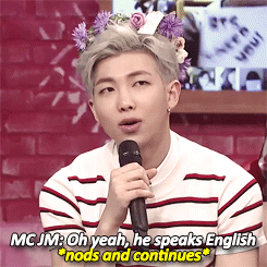 even i sometimes forget he’s super fluent in english