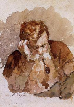artist-bazille:Man with a Pipe via Frederic