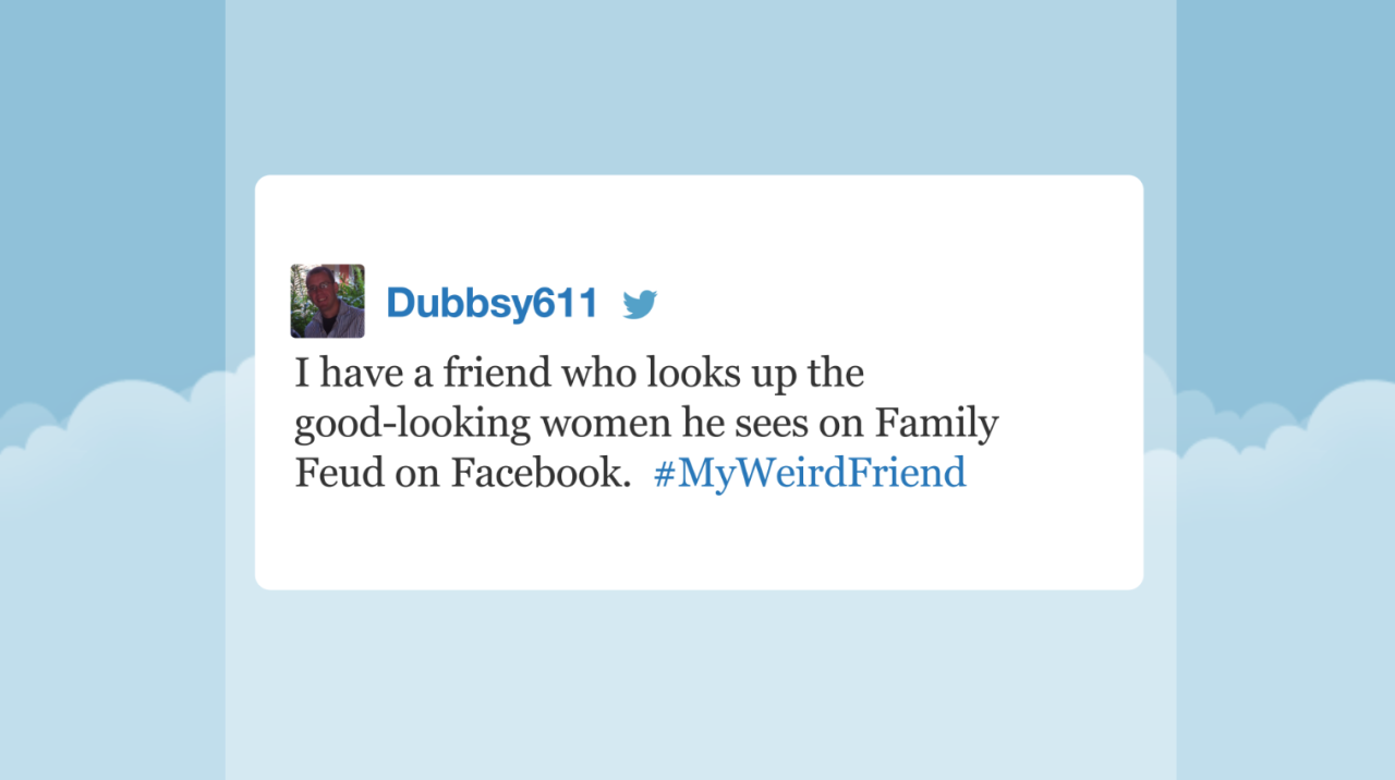 fallontonight:  ICYMI: Jimmy reads his favorite #MyWeirdFriend tweets! 