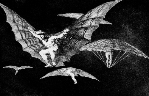 sakrogoat:  Francisco José de Goya y Lucientes - Disparate nº 13: Modo de volar