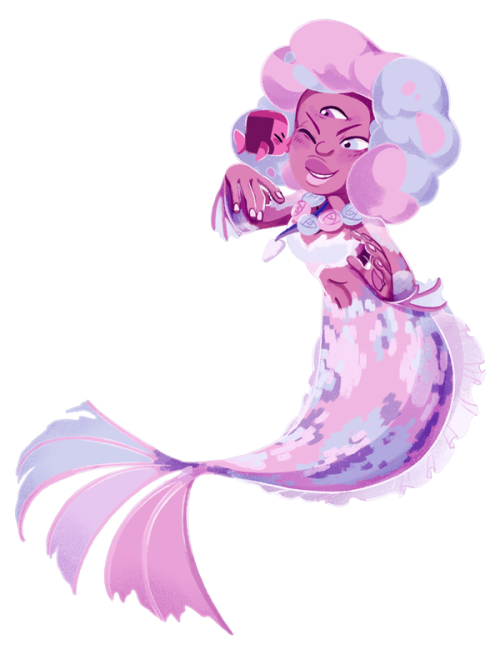 weirdlyprecious:  It’s the fusion mermaid brigade!based on @jen-iii ‘s original design EVERYONE’S FAVE SQUARE MAMA PLUS LITTLE RUBY FISH BECAUSE I COULDN’T RESIST. Jen’s design is one of my faves, and if you haven’t seen yet, it’s an obligatory