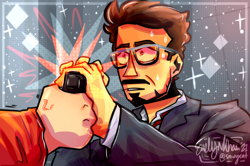 Incredible Hulk + Civil War + Homecoming Iron Man screencap redraws