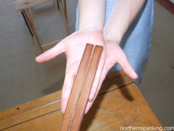 This is from Northern Spanking. Hand tawsing