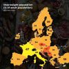 Overweight population in Europe.
Map by linchear.maps on instagram.