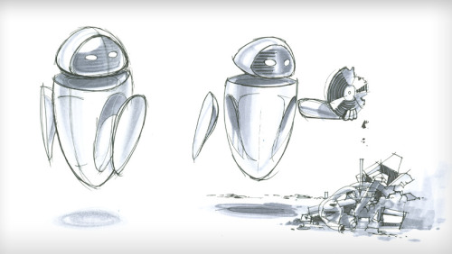 disneyconceptsandstuff:Character Designs from Wall-E