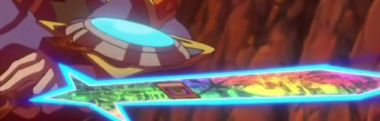 soft-goth:  nantokahime:  selene-the-dragon-princess:  A perfect example of one of the ideas that didn’t work on Zexal but work on Arc V are the duel disks.Let’s take a look at the Zexal oneThe design was interesting, now the duel disk can be used