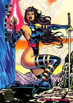 comicbooktradingcards:  Marvel Universe - Series 5 (1994) #112 Psylocke 
