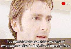 Whenever I watch this episode I get the sense that it’s really David, not just the Doctor, tha