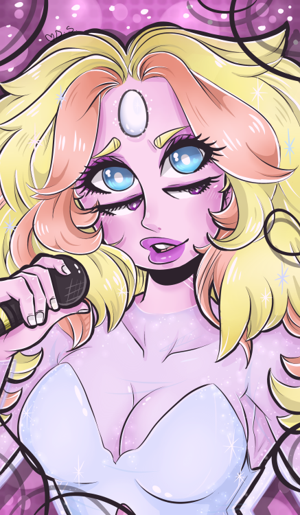 darkmagic-sweetheart:   Rainbow Quartz steals the show! One of my favorite fusions.  Design available here: http://www.redbubble.com/people/darkmagicswh/works/21190281-rainbow-quartz?ref=recent-owner Speedpaint will be up later. 