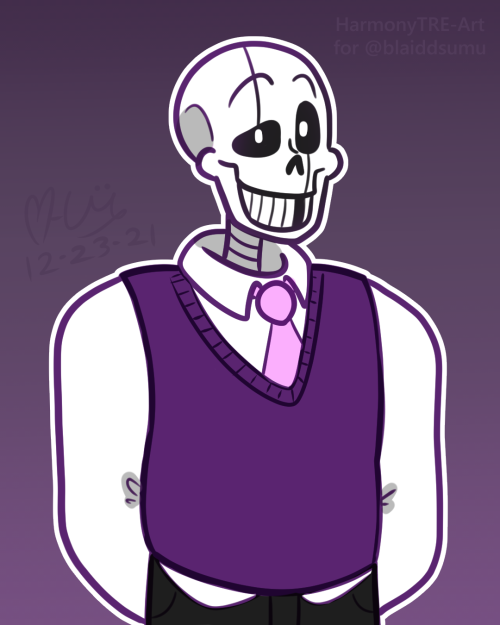 harmonytre-art:Hourly Christmas Presents #17: Gaster for @blaiddsumu and @wings-dingus AAAA i love