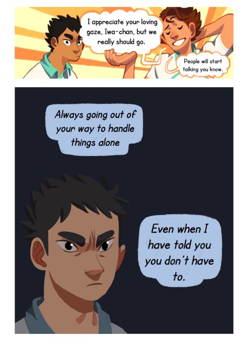 queenoftheantz: “Trust fall” Here it is! My small but oh so time consuming Iwaoi comic! 