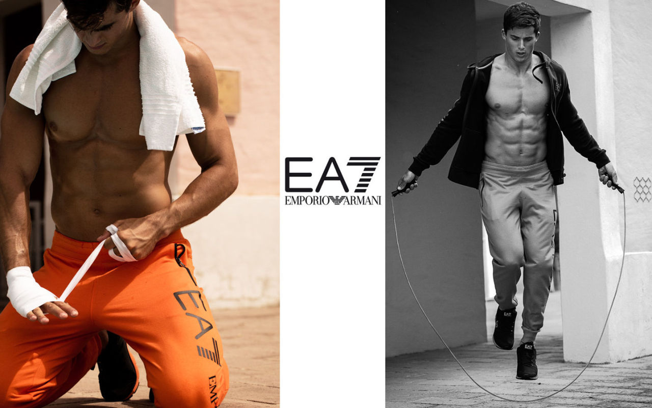 thatboystyle:  Pietro Boselli by Serge Guerand for EA7 - Emporio ArmaniFollow us: