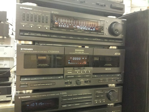 Pioneer Stereo Tower - A-Z470 Stereo Amplifier, 1990 - PD-Z84M Multi-Play Compact Disc Player, 1991 