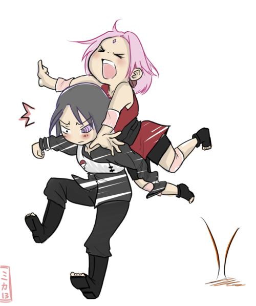 mika213:  Semi - Chibi Sasusaku Doodles.