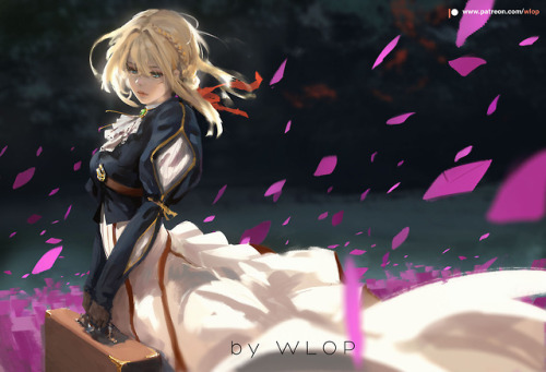 thetangles:★ wlop / fb | 1 * 2 ☆ ⊳ violet evergarden ✔ republished w/permission