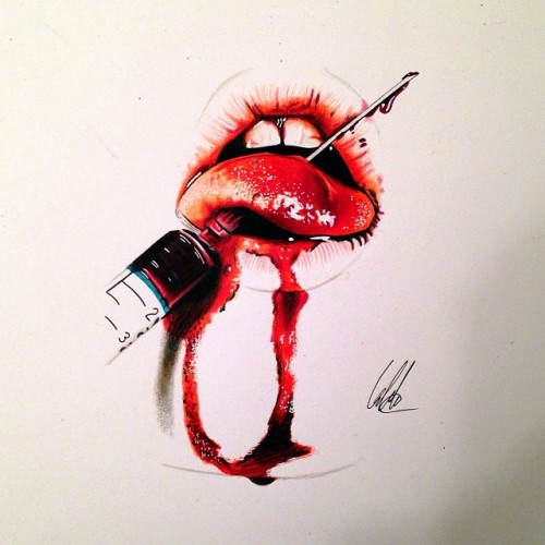 escape-to-art:  Bloody drawings by Chris Clarke.  Check out his Instagram for many more hyper-detailed drawings, inverted drawings, geometrical drawing, and colored drawings. (Not just bloody) Instagram // Shop // Contact Please do not remove the links,