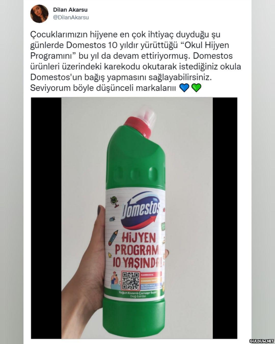 Domestos sizin adınıza...