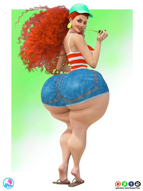 supertitoblog: lol my attempt to do this Red Head girl from the animated short in my style. I was ask to do her…..at first I wasn’t sure if I could with out the hair but I found a hair prop that was close, I think she came out great. I hope you guys