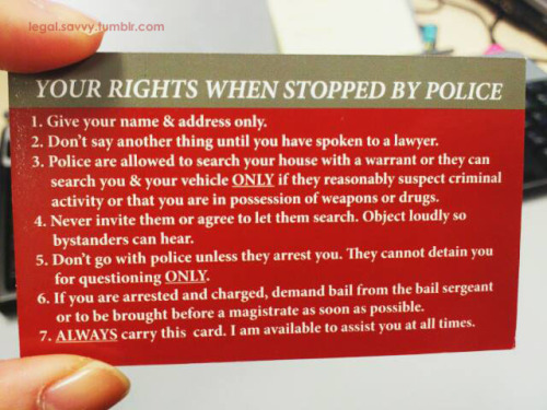 trypophobic-canine:legal-savvy:Handy criminal lawyer business card: Remember to “Object loudly