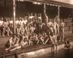 vintagemalenudes:  Kalgoorlie Baths, Australia 1917