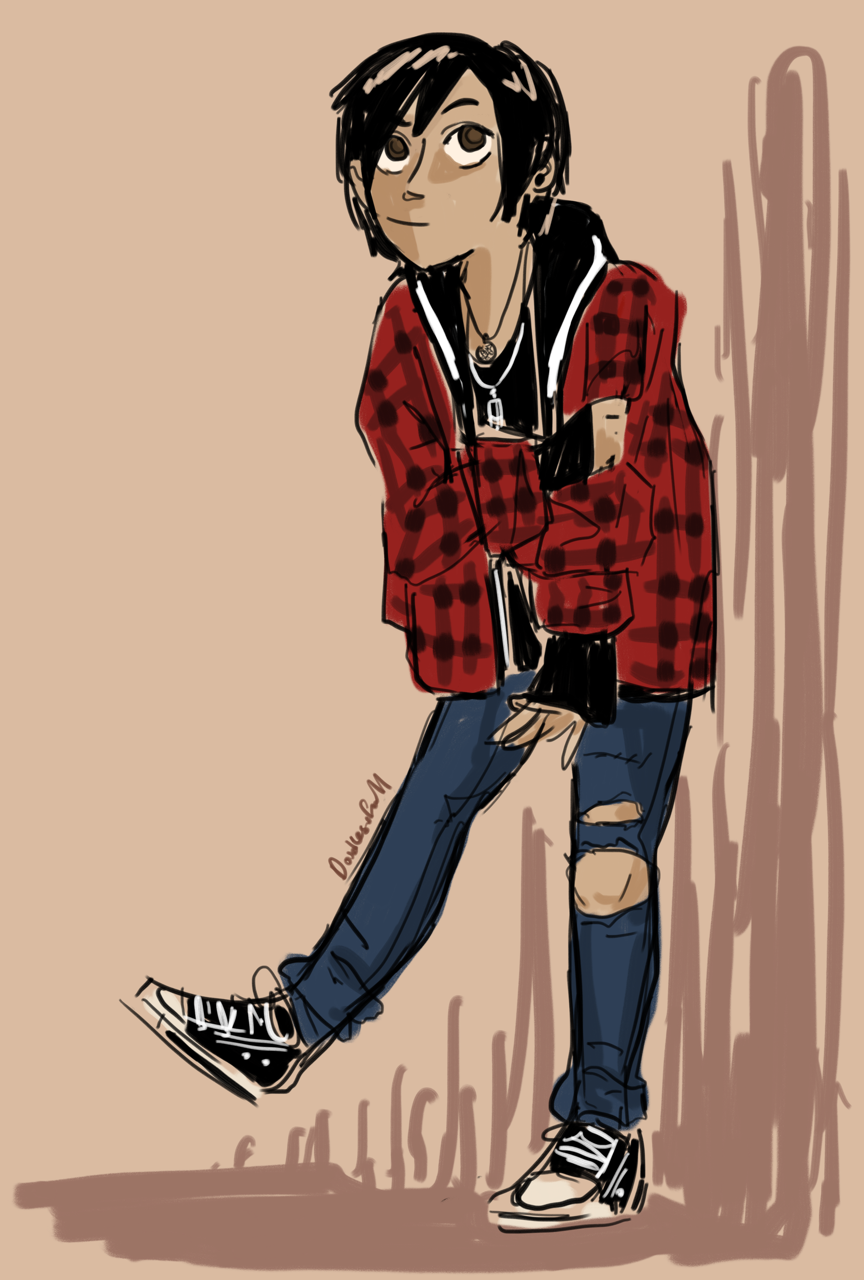 rainfell-lesbian:  I drew xion wearing the outfit i wore today bc i thought it’d