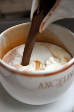 caffe-shakerato:  bella-illusione:  Angelina’s in Paris - Hot Chocolate  sssoooooooo gooooood 