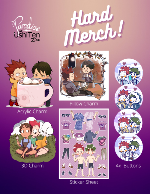 Take a look at our first batch of merch available in our shop on January 25th! Prints, charms, stick