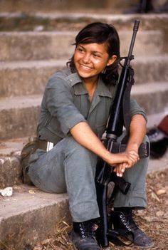 hbdiaz:  Celebrating women revolutionaries, rebels, and fighters of Latin America: El Salvadoran FMLN Rebels; Nicaraguan Sandinistas; Mexican Zapatistas; Chicana Brown Berets on the last day of Women’s history month.    Real badasses, Orale