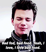 chriscolfer:   chris + food  