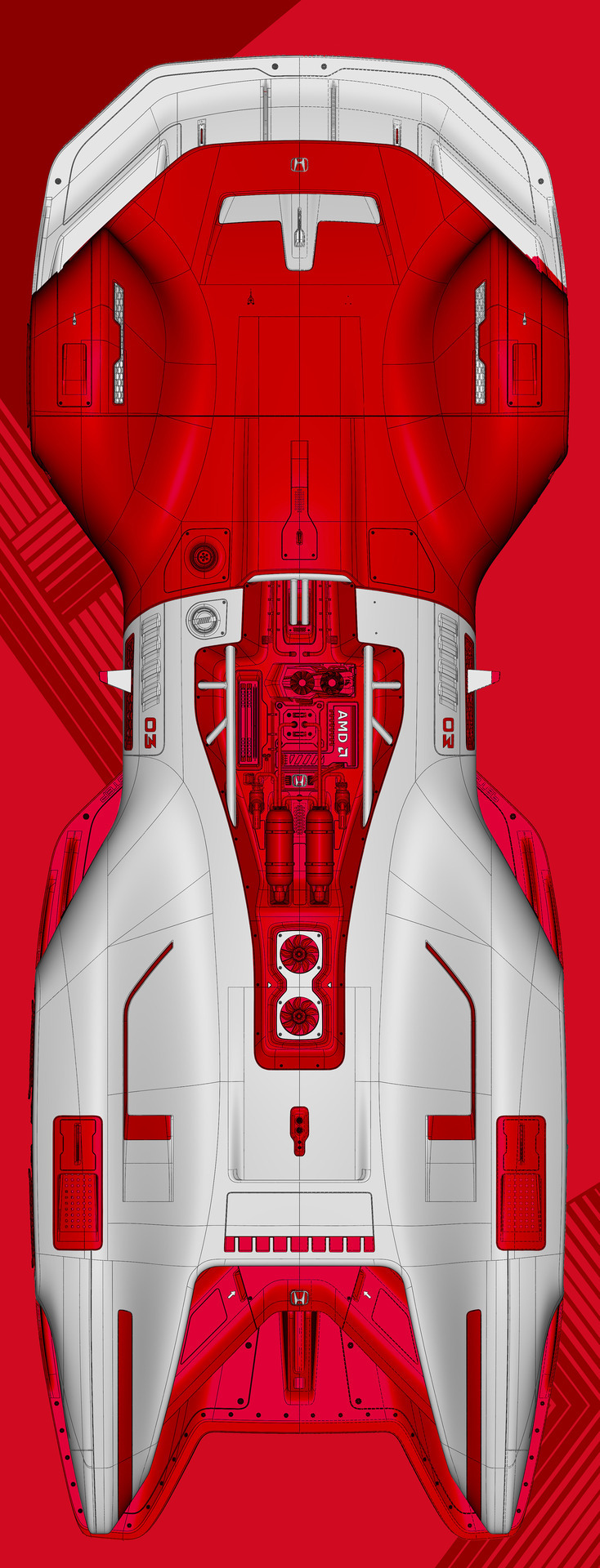 rhubarbes: Honda - CyberRace on Behance by Frédéric LE SCIELLOUR  More on RHB_RBS