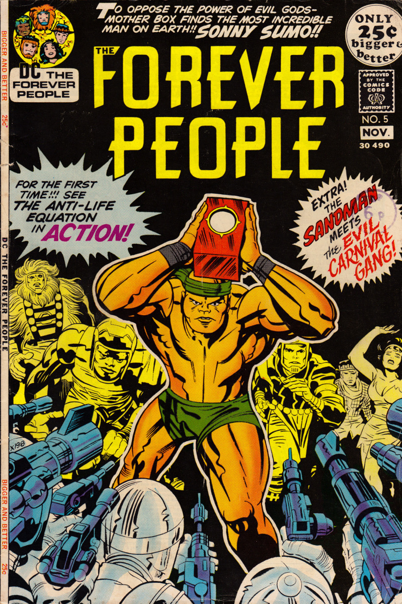 Forever People No. 5 (DC Comics, 1971). Cover art by Jack Kirby.From Oxfam in Nottingham.