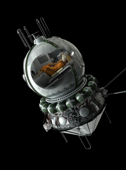 crookedindifference:Spacecraft History: Vostok 1Vostok 1 (Russian: Восток-1, East 1 or Orient 1) was