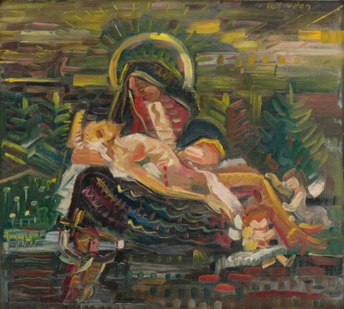 slovak-national-gallery:Pietà, Arnold Peter Weisz-Kubínčan, 1939, Slovak National Gall