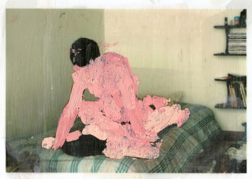 bombing:Columbian artist Lola has a knack for painting over sordid polaroid photographs, leaving eve