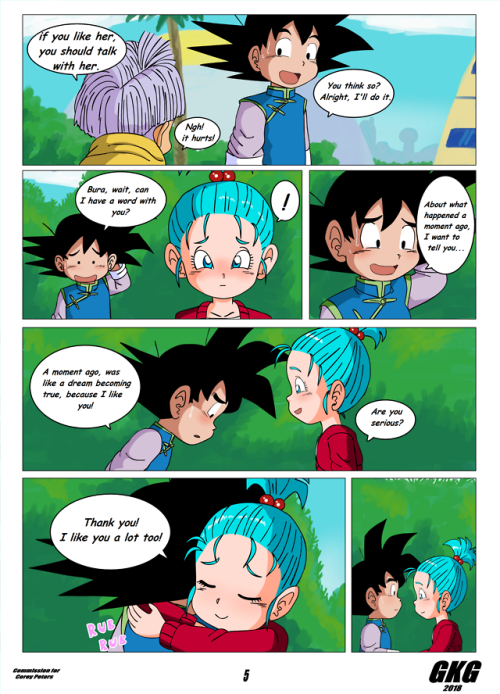 jokerfakegkg:  Bura and Goten Comic page5Commissioned by Corey Petershttps://www.patreon.com/GKGSUPPORT ME ON PATREON.
