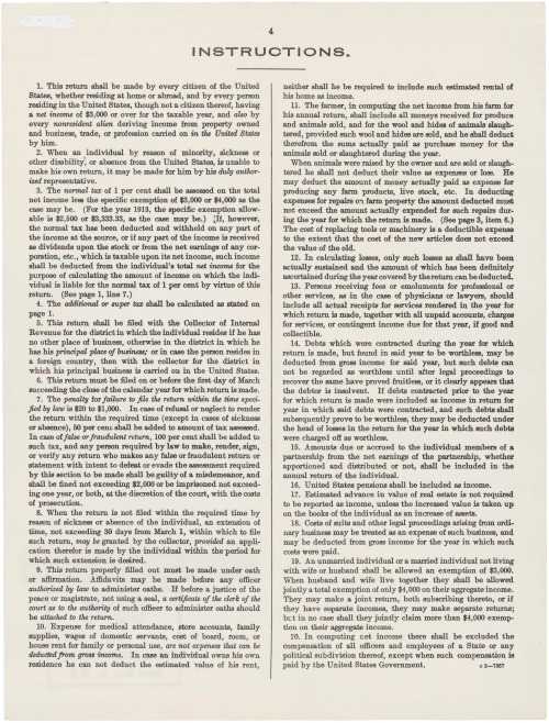 todaysdocument: Tax Day! 100 Years of Form 1040: Income Tax Form, 1913. Record Group 56, General R