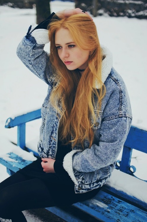 blackfivefashion #Lookbook @Kristina MagdalinaDenim In the WinterFleece-lined Pocketed Md-long Denim